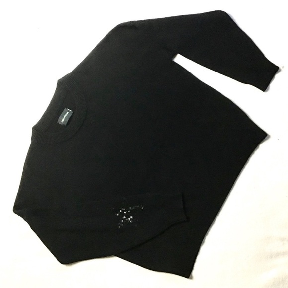 Zadig & Voltaire Ronnie Patch Sequin Star Cashmere Wool Sweater - Picture 13 of 14
